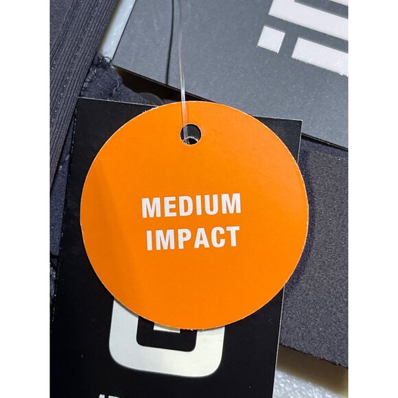 Ideology Womens Size 3X Sports Bra With Zip Front Closure Medium Support Gray - Picture 8 of 9